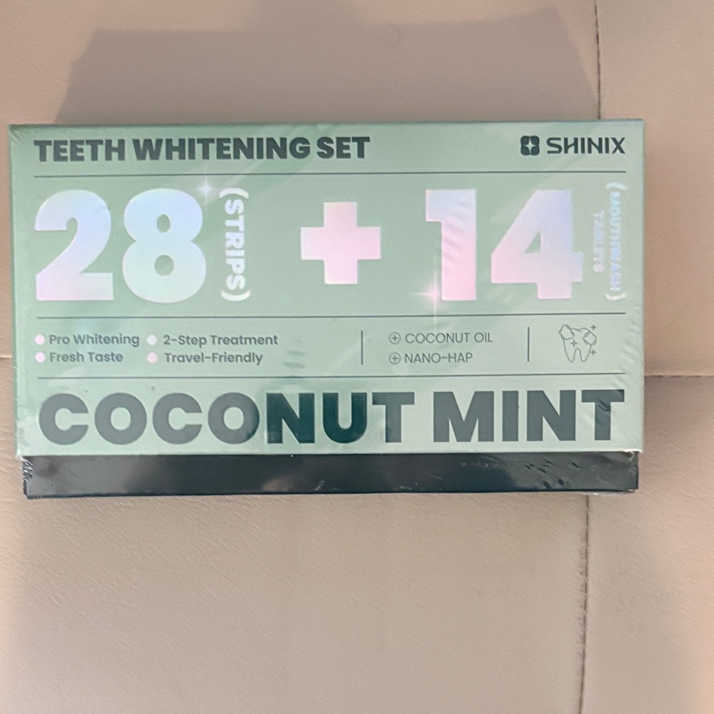 Shinix Coconut Mint Teeth Whitening Strips - Mint Green Packaging